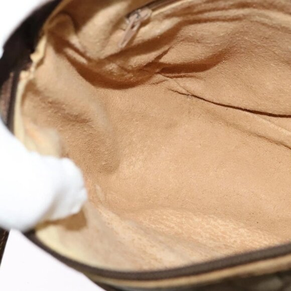 GUCCI GG Supreme Web Sherry Line Bag PVC Beige Gold 89 02 077 Auth 128012 - Picture 13 of 16